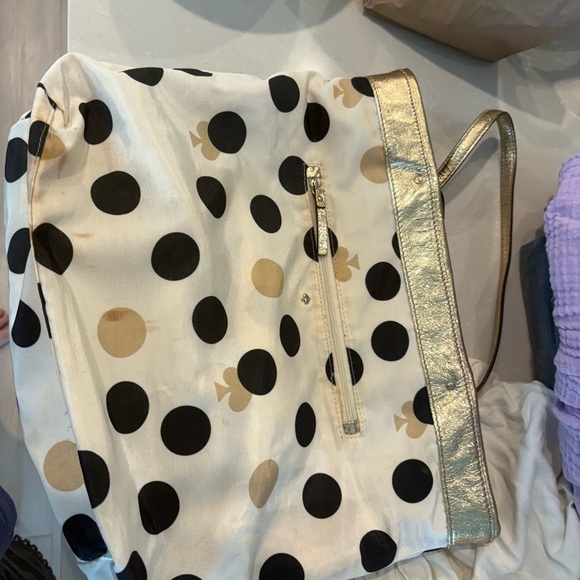 Kate Spade Vintage Y2K Kate Spade Luxurious Gold Tote with Textured Metallic - Picture 8 of 13